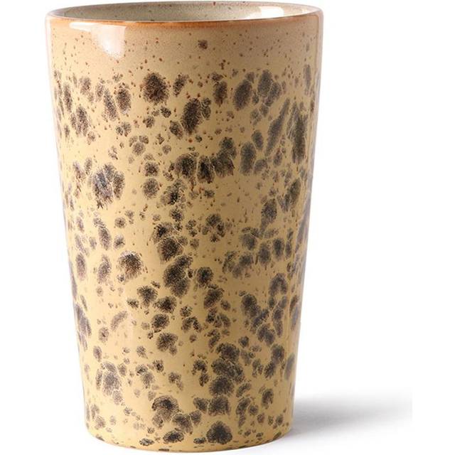 HKLiving - 70s Ceramics Tea Mug - Tiger - Mugg - Tiger - 8,7x8,7x13,5cm - 475 ml