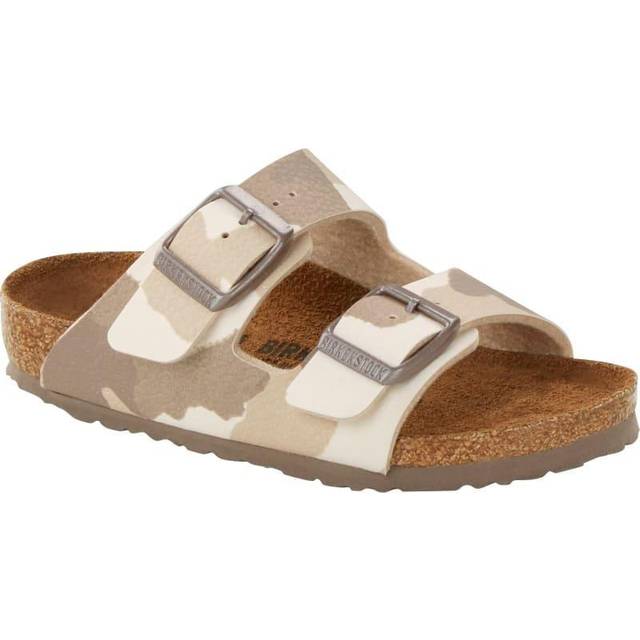 Birkenstock Kids' Arizona Birko-Flor Narrow Desert Soil Camo Almond, 30