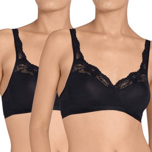 Sloggi Romance Soft BH utan bygel, svart, Storlek: 80C, Kvinnor
