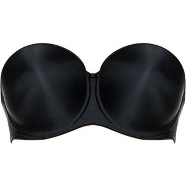 Elomi Womens Smooth Moulded Strapless Bra - Black Nylon - Size 38G