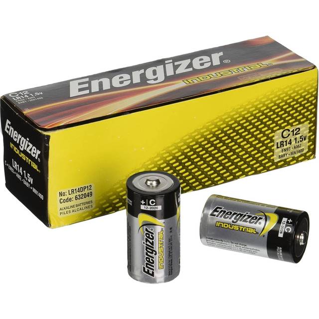 Energizer C Alkaline Batteries Industrial LR14 1.5V Pack of 12