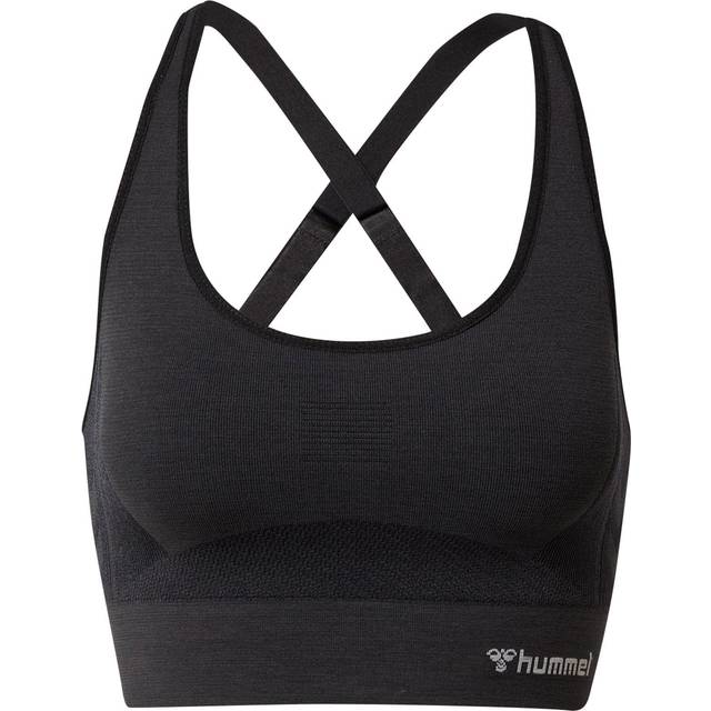 Hummel Clea Seamless Sports Top - Black Melange