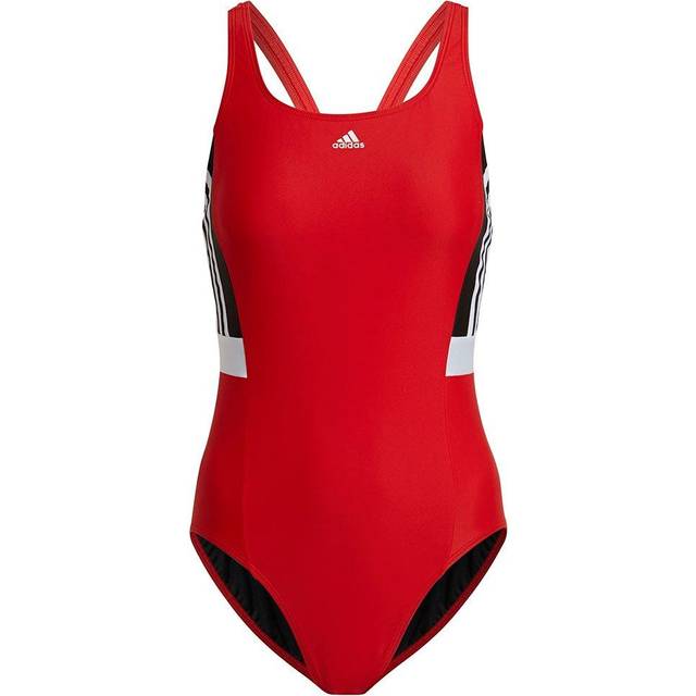 Adidas women's 3-stripes colourblock hc2879 swimsuit swimming costume