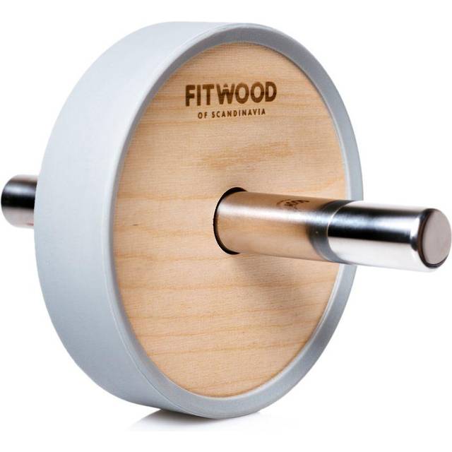 FitWood Kjerag Ab Wheel - Vit Trä / Svart Alu. Handtag / Svart Ring