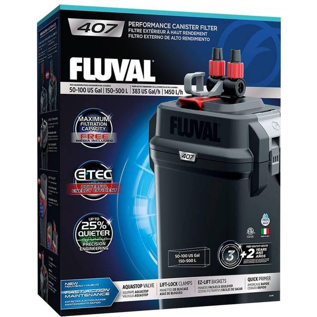 Fluval Ytterfilter, Svart, 400 l