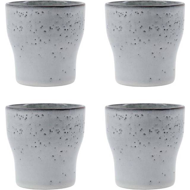 House Doctor Liss termosmugg 9 cm 4-pack Mörkgrå - Grå