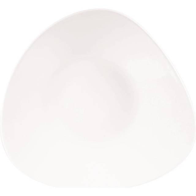 Churchill Lotus Triangular Shallow Bowls White 278mm (Pack of 12)