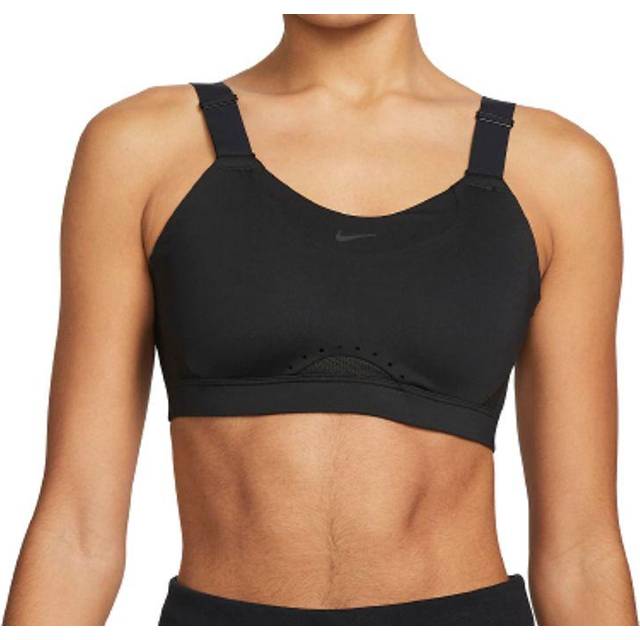 Nike Dri-FIT Alpha High-Support Padded Adjustable Sports Bra - Black/Dark Smoke Grey