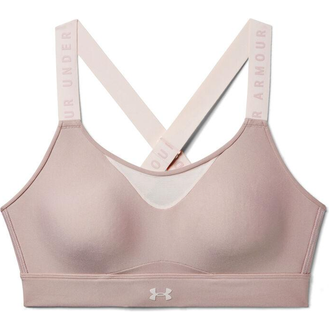 Under Armour Infinity Womens Light Pink Sports Bra - Size Small