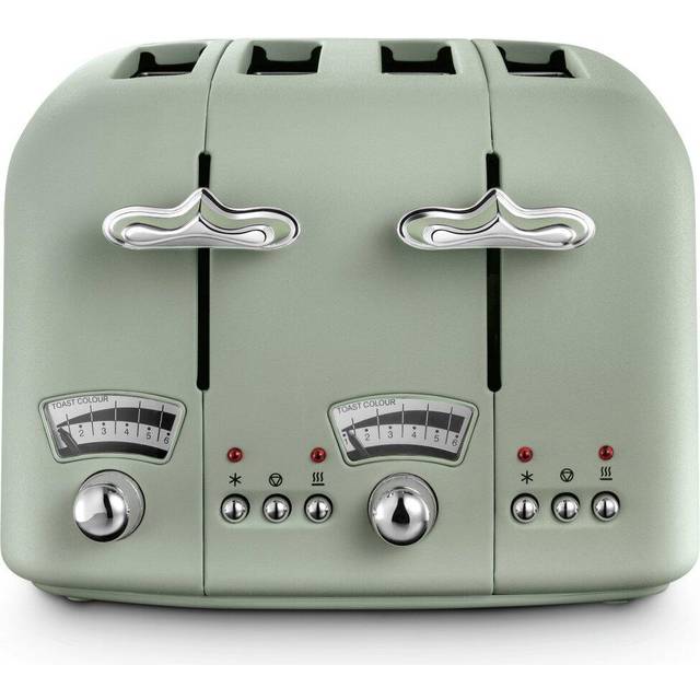 De'Longhi Argento Flora CT04.AZ 4 Slice Toaster - Agave Blue