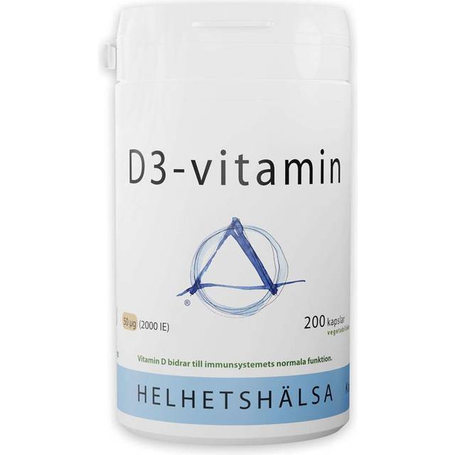 Helhetshälsa D3-vitamin 50 µg 2000 IE 200 kapslar