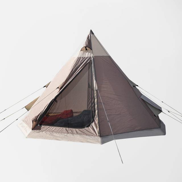 Teepee Tent, Grey - One Size