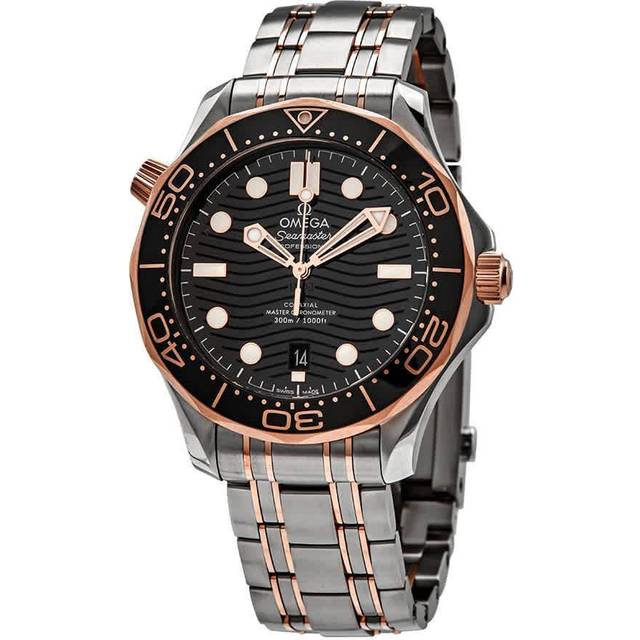OMEGA Seamaster Diver 300M Co-Axial Master 42MM SS Men's Watch 210.20.42.20.01.001 / 21020422001001 - Black - 42 mm