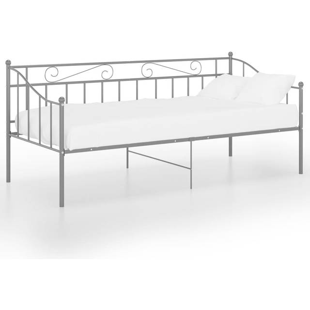 vidaXL Sofa Bed Frame Black Metal Sleepover Occasional Guest Rest Living Room