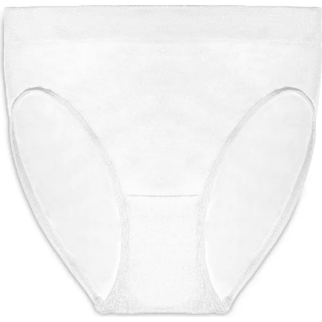 Wacoal Women's B-Smooth Hi Cut Panty Brief Panty  White  Medium