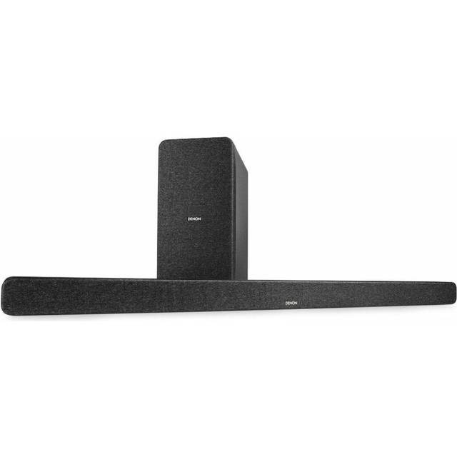 Denon DHT-S517 3.1.2 Dolby Atmos soundbarsystem med trådlös subwoofer, HDMI EARC och Bluetooth, svart