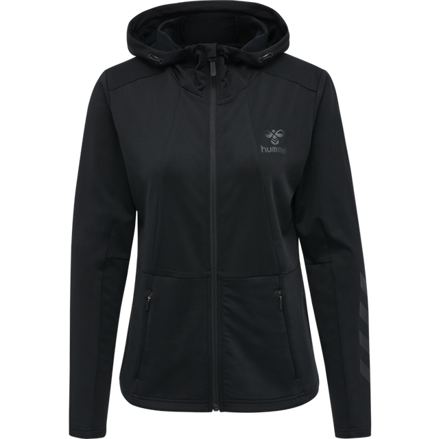 Hooded sweatshirt Hummel zip Selby - Noir