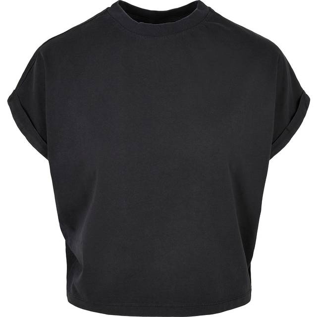 Women's T-shirt Urban Classics short pigment dye découpé - Noir - L