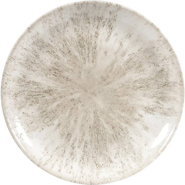 Churchill Studio Prints Stone Coupe Plates Agate Grey 288mm (Pack of 12)