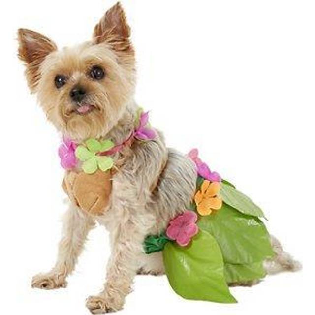 Hula Girl Pet Costume | Pet Costumes - Yellow&#47;Green&#47;Purple (L)