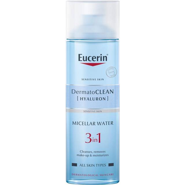 Eucerin Dermato Clean 3in1 Micellar Cleansing Fluid 200ml - Suitable for All Skin Types - with Hyaluronic Acid - Face the Future