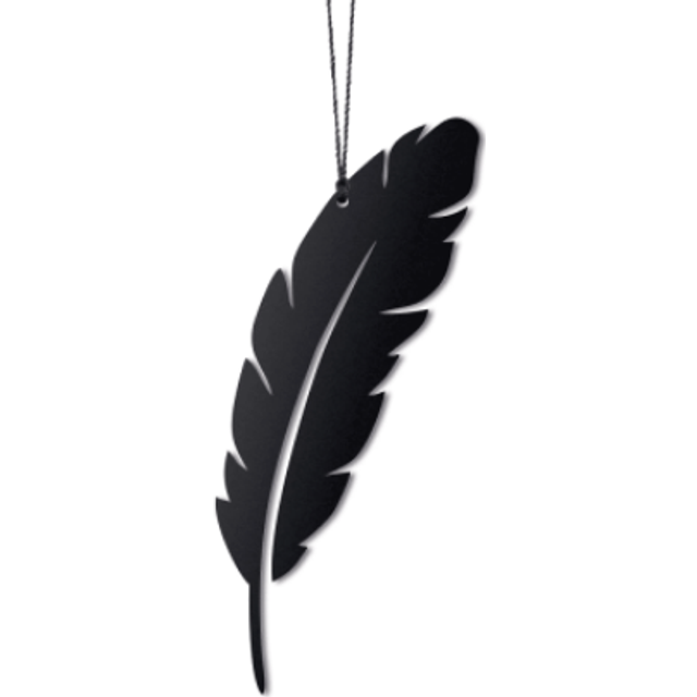 FELIUS Design - Feather - Julgransdekorationer - Steel - 2 stk