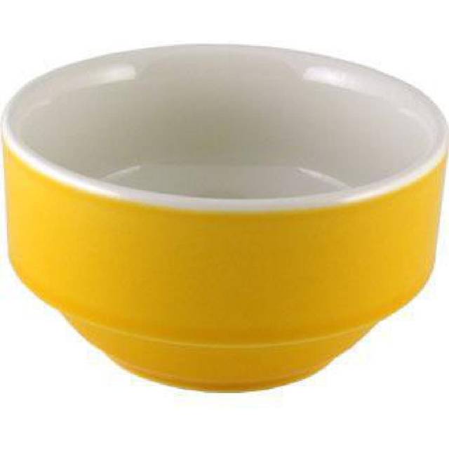 Churchill New Horizons Colour Glaze Consomme Bowls Green 105mm