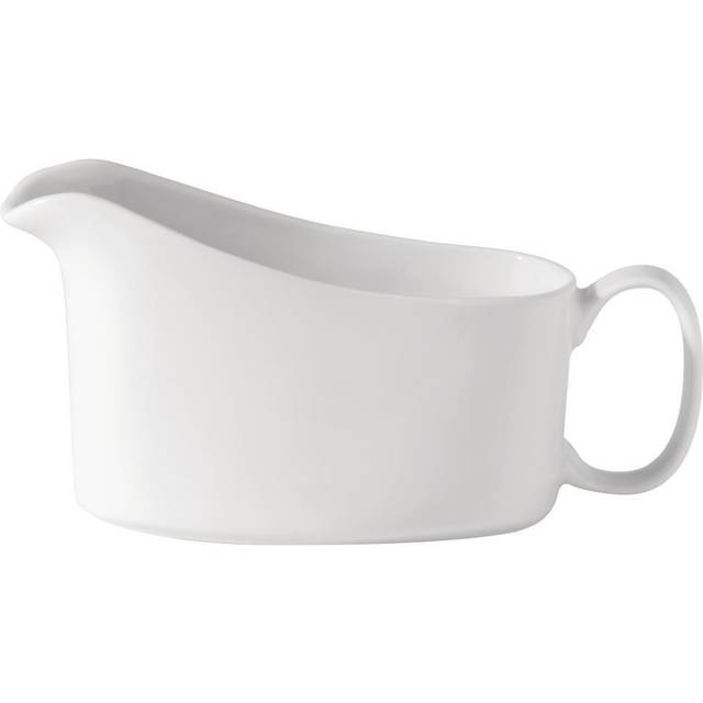 Utopia Plain White Porcelain Sauce Boat 7oz (1 x 6)