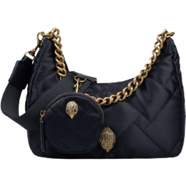Kurt Geiger London Women's Cross Body Bag Black Quilted Recycled Multi