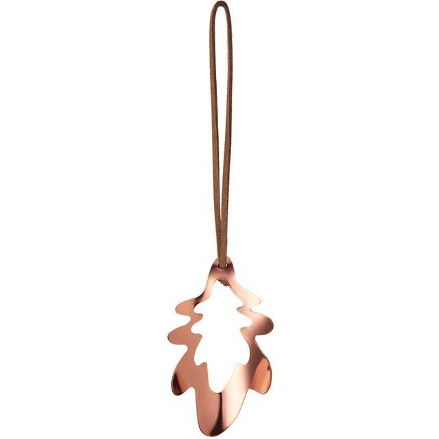 Rosendahl Karen Blixen forest tales oak leaf hanging Christmas decoration 8.5 cm Copper
