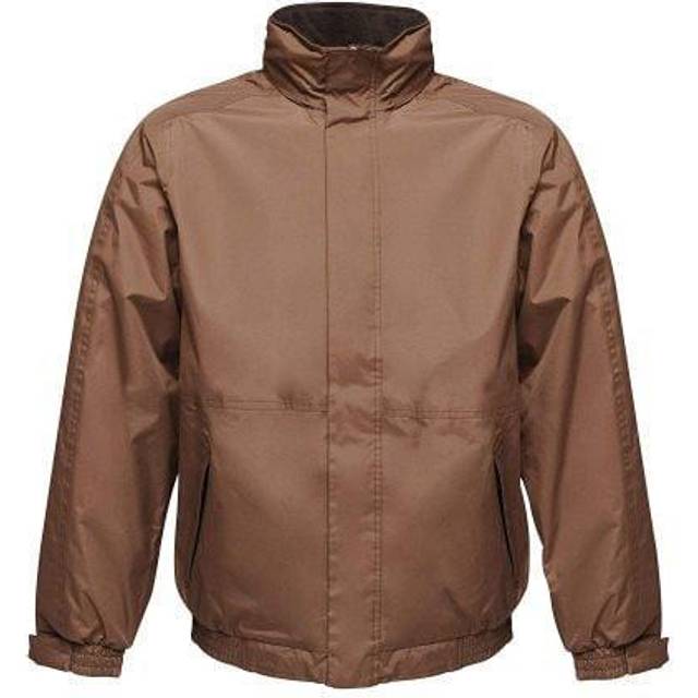 (S, Otter/Black) Regatta Dover Waterproof Windproof Jacket (Thermo-Guard Insulation)