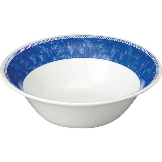 Churchill New Horizons Marble Border Salad Bowls Blue 213mm (Pack of 12)