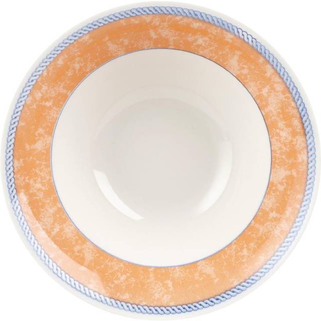 Churchill New Horizons Marble Border Salad Bowls Orange 172mm (Pack of 12)