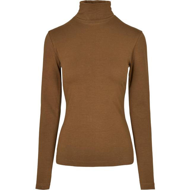 Urban Classics Ladies Basic Turtleneck Longsleeve Sweatshirt black