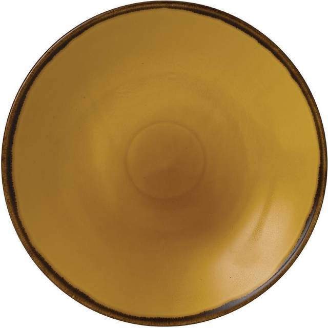 Dudson Harvest Mustard Deep Coupe Plate - 10"- you get 12