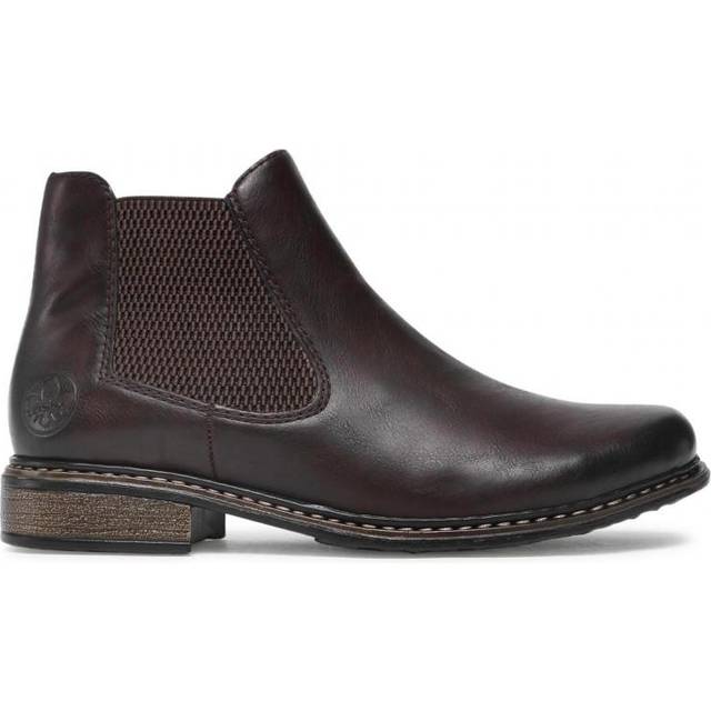 Women's Rieker Women's Z4994-26 Zipper Ankle Boots Brown - Size: 4