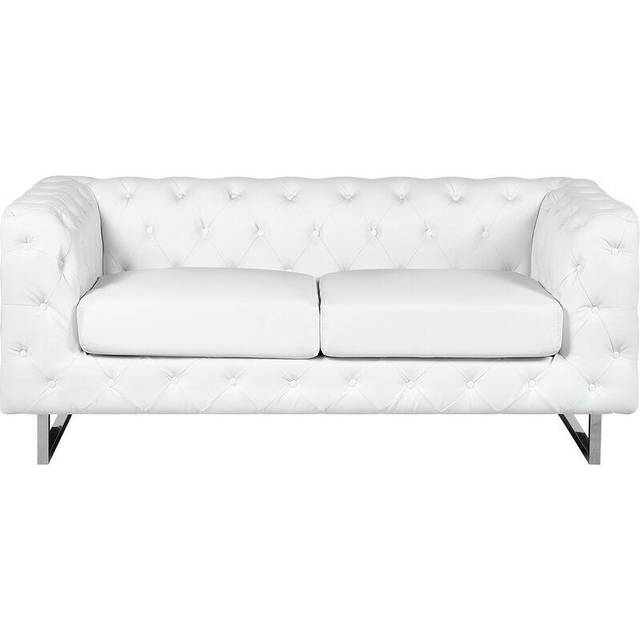 2 Seater Fabric Sofa Beige VISSLAND