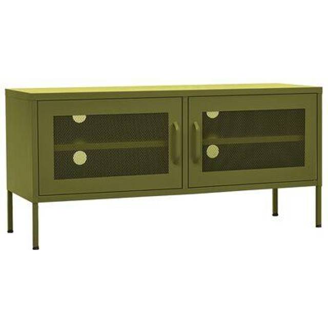 vidaXL TV Cabinet Olive Green 105x35x50 cm Steel