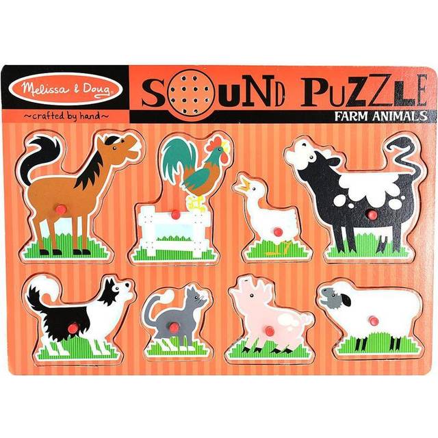 Farm Animals Sound Puzzle - 8 Pieces