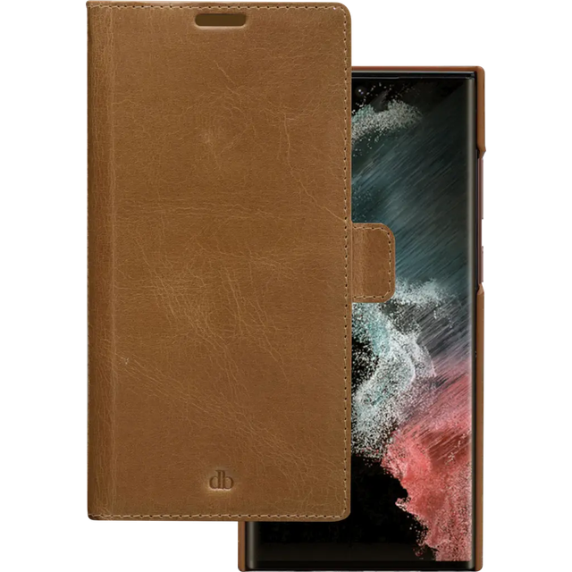Samsung Galaxy S22 Ultra dbramante1928 Lynge Plånboksfodral - Tan