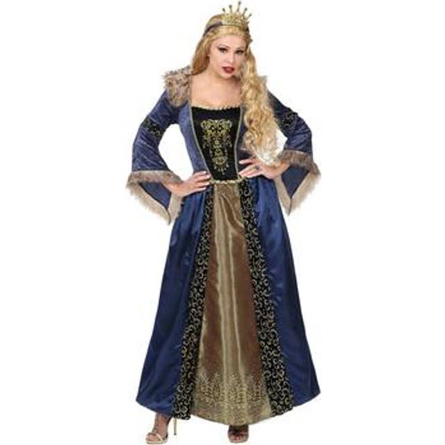 """MEDIEVAL QUEEN"" (dress with crinoline underskirt, crown) - (M)"