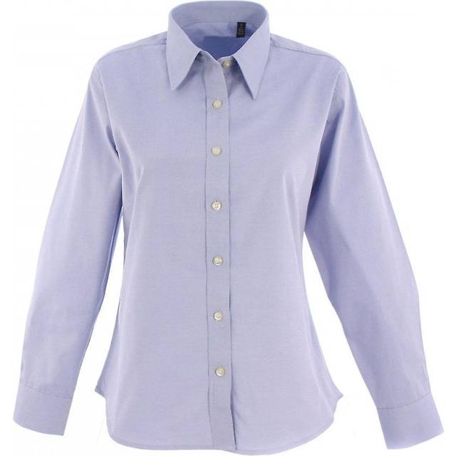 Uneek Ladies Pinpoint Oxford Full Sleeve Shirt UC703 Light Blue 18 Col