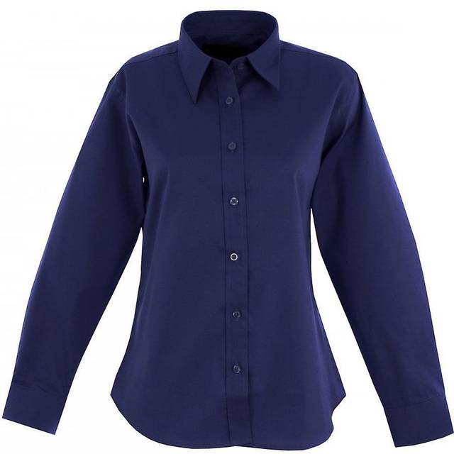 Uneek Ladies Pinpoint Oxford Full Sleeve Shirt UC703 Navy 16 Colour: N