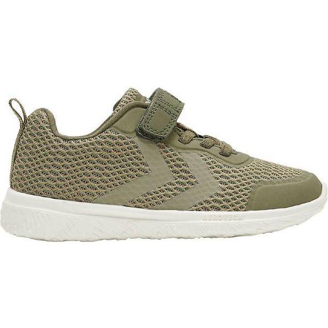hummel kardborreband, sneakers, Actus, barn, storlek, Djupt ljus grön, 35 EU
