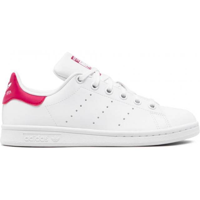 (GS) adidas originals Stan Smith J 'White Rose Red' FX7522 - White/Rose Red - 4