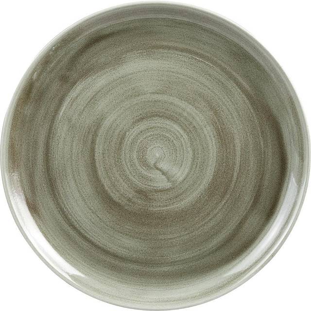 Churchill Stonecast Patina Antique Coupe Round Plates Green 324mm (Pack of 6)
