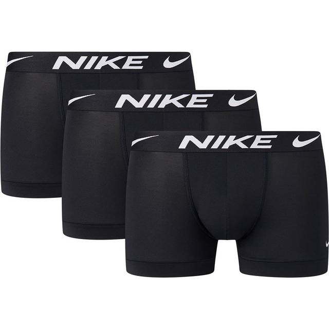 Pack of 3 Plain Dri Fit Hipsters - black + black + black - L