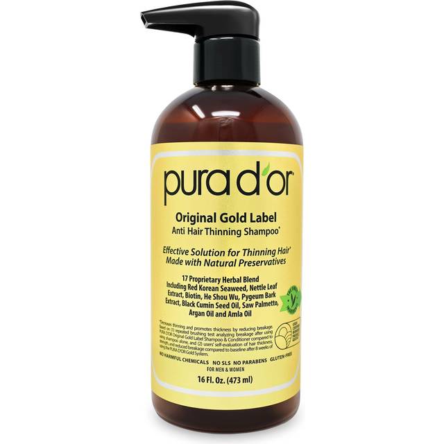 Pura D&#39;or Original Gold Label Anti-Hair Thinning Shampoo 16 fl oz