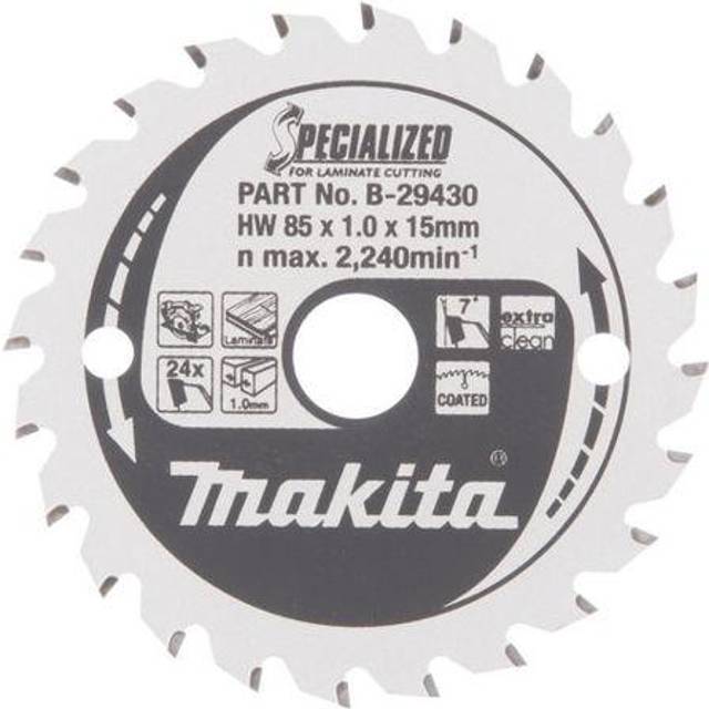 Makita SPECIALIZED Laminate Cutting Saw Blade 85mm 24T 15mm