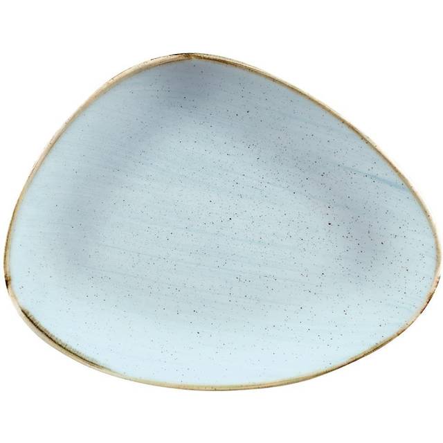 Churchill Stonecast Triangular Chefs Plates Duck Egg 265 x 205mm (Pack of 12)